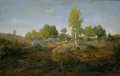 En sti mellem klipperne, sandsynligvis 1861