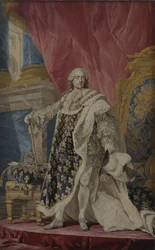 Portræt af Ludvig XV i hans kongelige dragt, ca 1769