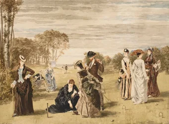 Kroketspillet, 1874.