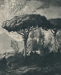Vesuv fra Pompeji, 1919