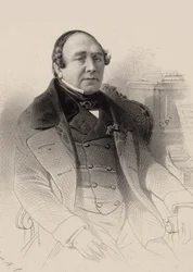 Portræt af operasangeren Louis Antoine Eléonore Ponchard 1787-1866, 1850.
