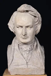 Buste af Victor Hugo (1802-85) i en alder af 35 år, 1837