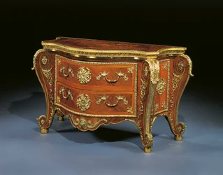 George III bombe commode, ca. 1760-65 (palisander, frugttræ og marquetry)