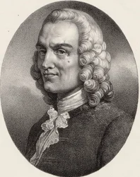 Portræt af komponisten Jean-Philippe Rameau 1683-1764.