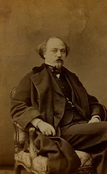 Portræt af Jean Pierre Alexandre Antigna, fransk maler; visitkort