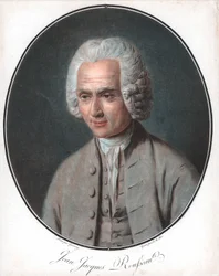 Jean-Jacques Rousseau 1712-78, fransk politisk filosof