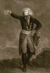 Napoleon Bonaparte som øverstkommanderende for den italienske hær (1796-1797) - Indgravering af Pierre Michel (Pierre-Michel) Alix (1762-1817)
