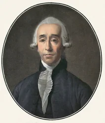 Portræt af Jean Sylvain Bailly (1736-1793), fransk videnskabsmand, politiker - Indgravering af Pierre-Michel Alix (1762-1817)