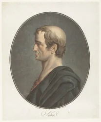 Portret van Solon Solon (titel på objekt) Collection of Great Men (serietitel)