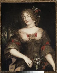 Portræt af Madame de Sevigne (olie på lærred