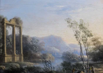 Landskab med Moses reddet fra vandet