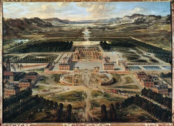 Udsigt over Versailles (maleri på lærred)