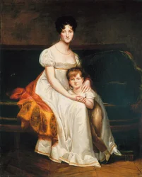 Portræt af en dame, der siges at være Louise Catherine Eleonore de la Plaigne, 1814