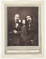 Émile Erckmann (fransk forfatter, 1822-1899) og Alexandre Chatrian (fransk forfatter, 1826-1890)