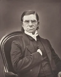 Émile Littré fransk leksikograf og filosof, 1801-1881, ca. 1876.