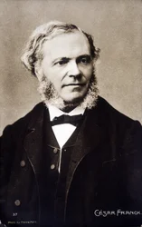 Portræt af César Franck, fransk komponist og organist af belgisk oprindelse (1822-1890).