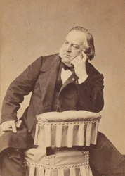 Portræt af komponisten Louis Clapisson (1808-1866), af Petit, Pierre Lanith (1831-1909). Albumin foto. Privat samling