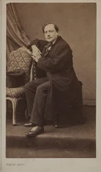 Portræt af digteren Théodore de Banville 1823-1891.