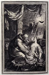 Djævelen i helvede - i "Fortællinger og noveller på vers" af Jean La Fontaine. 1776. Illustration af P.P. Choffard.