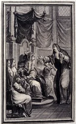 psalteren - i "" Fortællinger og noveller i vers "" af Jean La Fontaine. 1776. Illustration af P.P. Choffard.