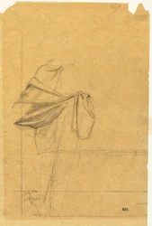 Drapery Study, anden halvdel af 1800-tallet.