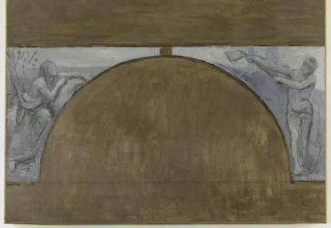 Årstider, skitse til Hôtel de Ville de Paris, mellem 1889 og 1892 (olie på lærred)