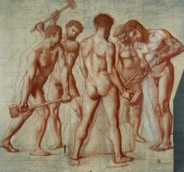 Falsknerne, studie til „Allegorie du Travail“