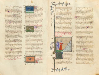Side fra "The Properties of Things" af Englænderen Bartholomew i den franske oversættelse af Jean Corbechon, ca. 1390