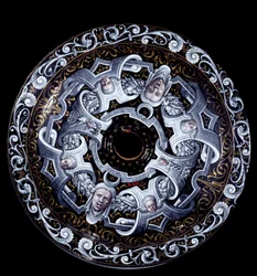 Enamaille flad bagside tilskrevet Pierre Reymond (aktiv 1537-efter 1584) 1569. Paris, Louvre Museum