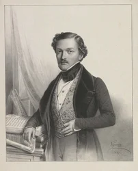 Portræt af sangeren Gilbert-Louis Duprez 1806-1896, 1837