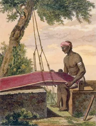 Væver af klæde, 1782.