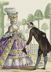 Lady in a Lila Dress Promenades in the Gardens of the Palais Royal, plade 13 fra 