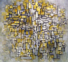 Komposition nr. VII, 1913. af Piet Mondrian 1872 – 1944