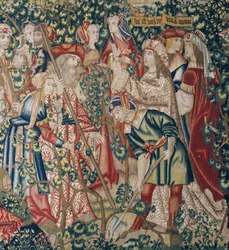 Lignelsen om arbejderne i vingården, ca. 1500 (tæppe)