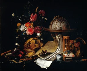 Vanitas, af Pieter Claesz (1597-1660).
