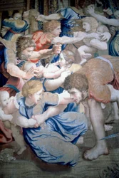 Detalje af et gobelin, der forestiller Barnemordet i Betlehem, ca. 1520-31