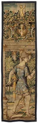 Vertumnus og Pomona: Vertumnus forvandlet til en fisker, ca. 1550 (guld, uld og silke)