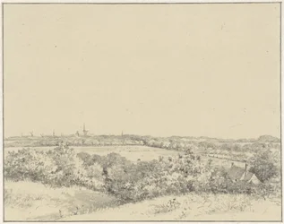 Udsigt over Haarlem, set fra klitterne