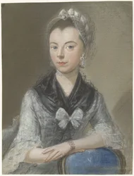 Portræt af Susanna van Os-de la Croix Portret af Susanna van Os-de la Croix