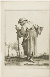 Marching Beggar Woman with a Basket, fra T is al verwart-gaern (Det er allerede forvirrende)