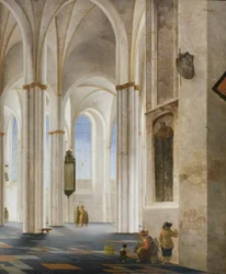 Interiøret i Buurkerk-kirken i Utrecht