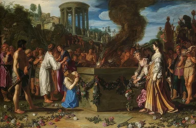 Striden mellem Orestes og Pylades. 1614