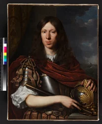 Herre med hjelm, før 1690