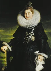 Portræt af Infanta Isabella Clara Eugenia af Spanien 1566-1633, 1616.