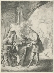 Esau sælger sin førstefødselsret til Jakob