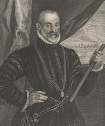 Francisco Valdes, spansk kommandør, fra serien Quatuor Personae..., 1649.