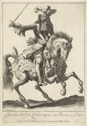 Ridesportræt af Charles V Leopold, hertug af Lorraine