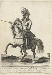 Ridesportræt af Maximilian II Emanuel, kurfyrst af Bayern