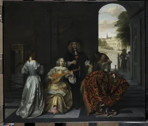 A Music Party (olie på lærred)
