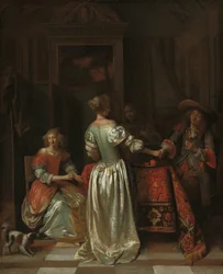 The Greeting, ca. 1675 (olie på lærred)